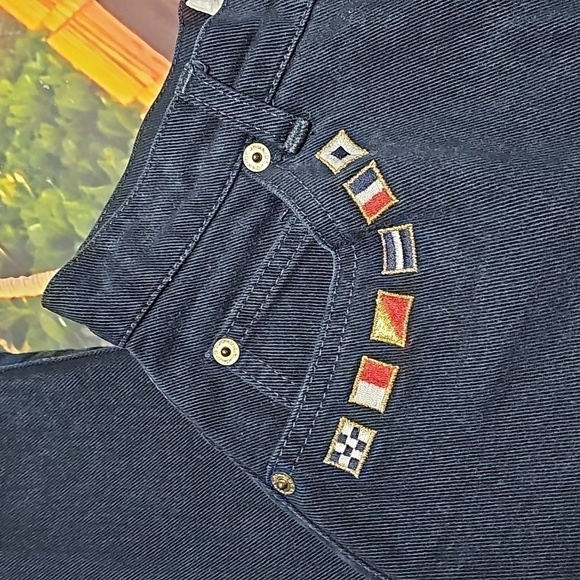 St. John Vintage Flags Jeans Size 2 - Picture 4 of 10